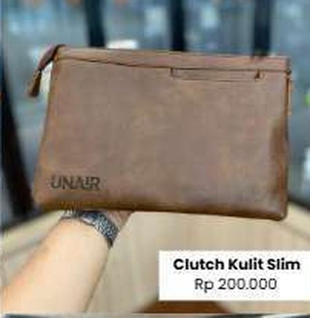 Clutch Kulit Slim Asli UNAIR