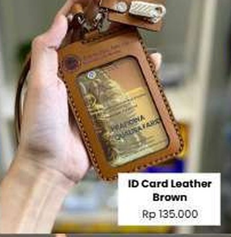 ID Card Leather Brown