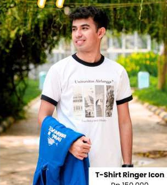 T-Shirt Ringer Icon Kampus UNAIR